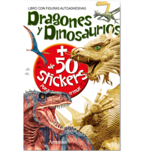 Dragones y Dinosaurios + de 50 Stickers para armar