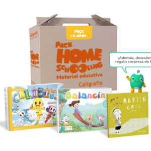 Pack Homeschooling +3 (2 cuadernos de actividades + 1 cuento de literatura infantil).