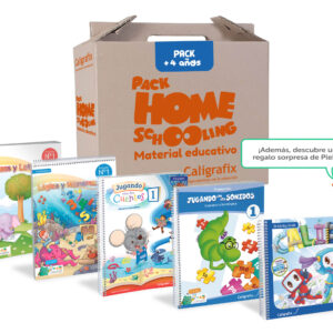 Pack Homeschooling +4. (5 cuadernos de actividades Caligrafix)