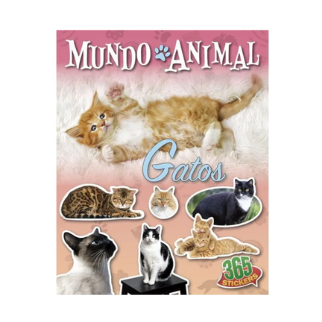 365 stickers -mundo animal gatos